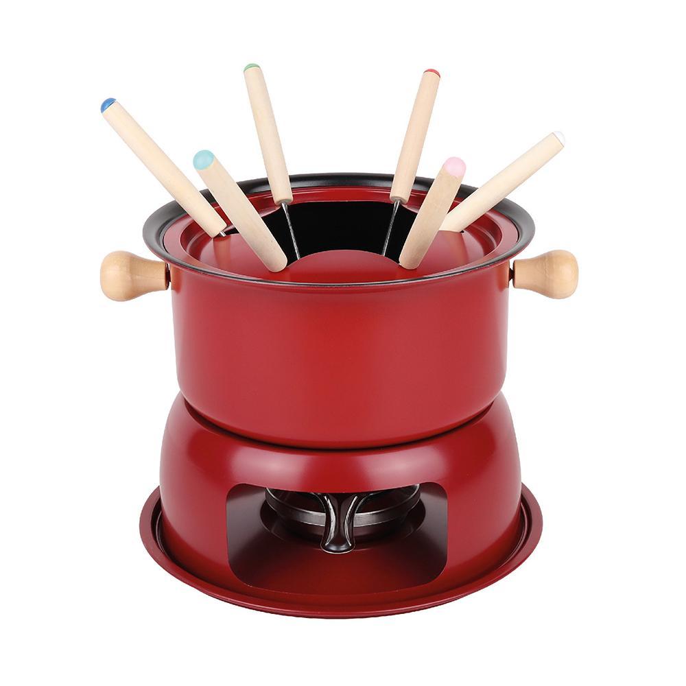 Conjunto Fondue Lucerna Vermelho 11 Peças Hauskraft - 1