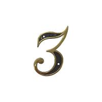 Cartela Numero 3 C/Parafuso BuChá Western - 1