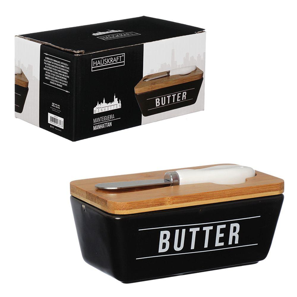 Manteigueira Manhattan Hauskraft Preto 400 ml - 1