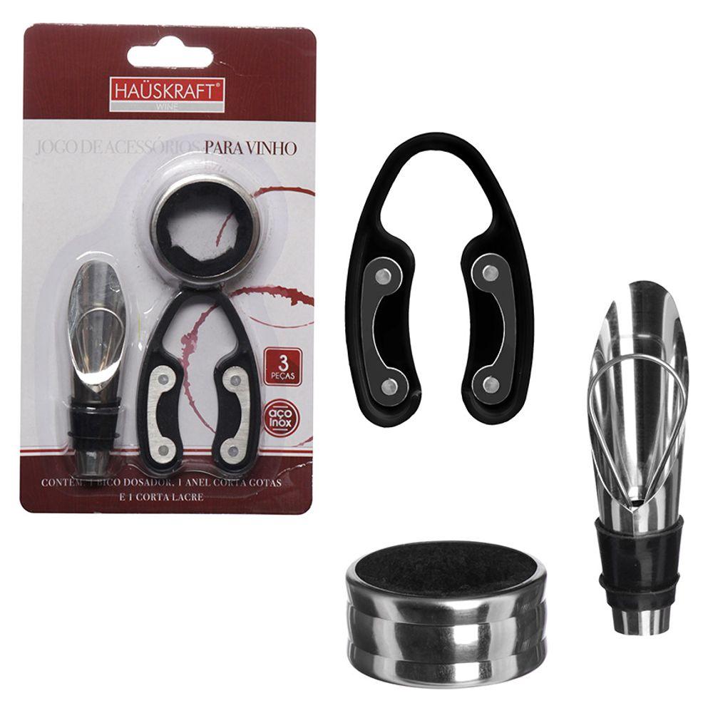 Jogo Acessórios para Vinho Hauskraft 3 Peças - 1