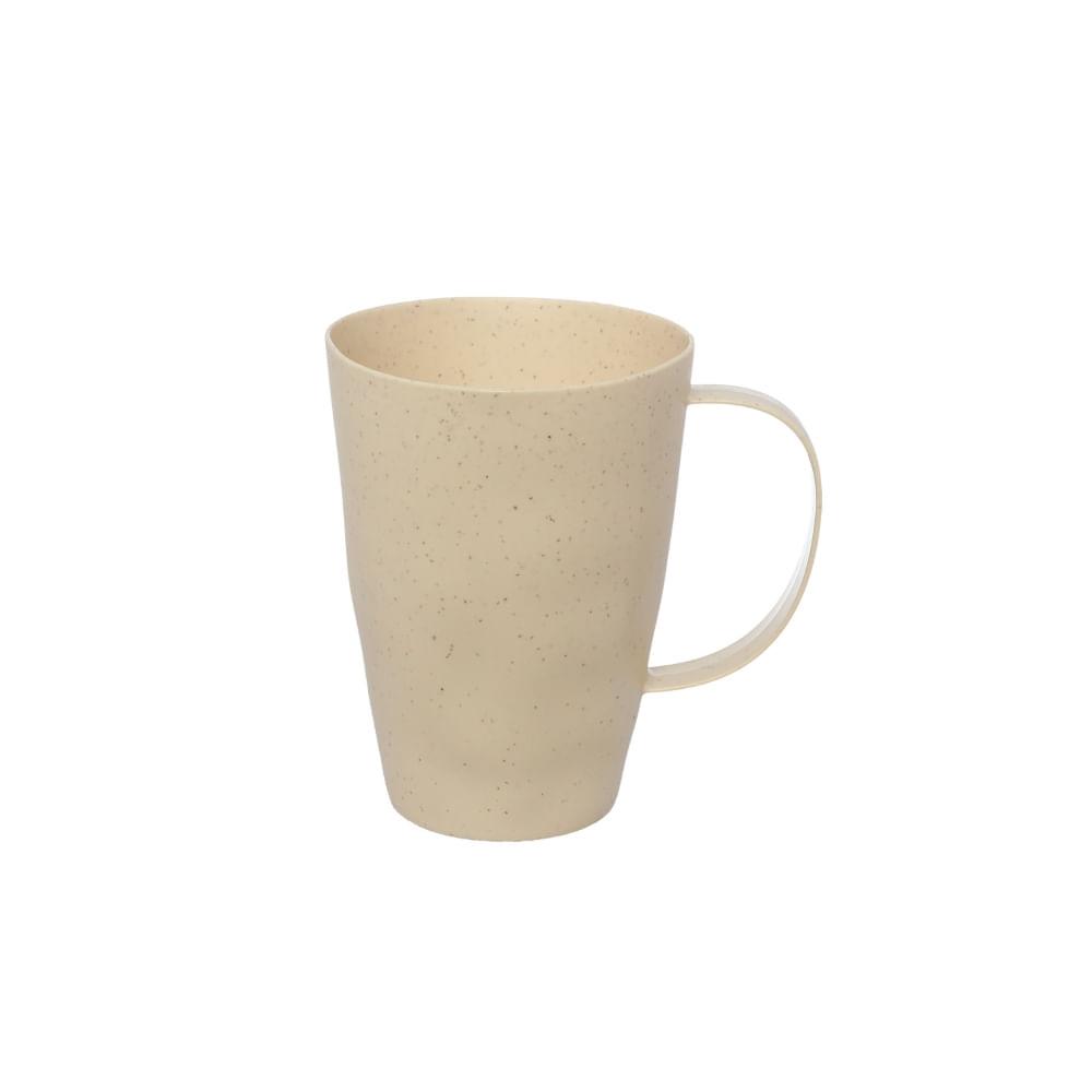 Caneca Fibra de Bambu Bege 460 ml - 1