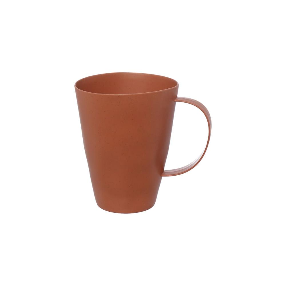 Caneca Fibra de Bambu Marrom 460 ml - 1