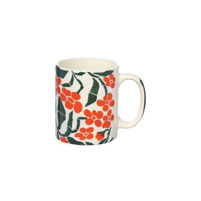 Caneca de Cerâmica Reta Flores 300 ml
