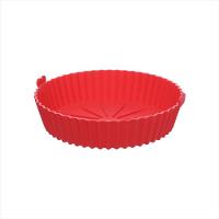 Forma Redonda de Silicone para Air Fryer Vermelha 20 cm - 1
