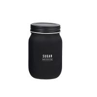 Pote de Vidro Manhattan Preto 450 ml - 1