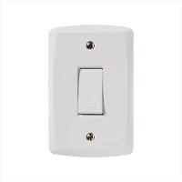 Conjunto Interruptor Simples 10A/250V Lux2 Br - Tramontina - 1