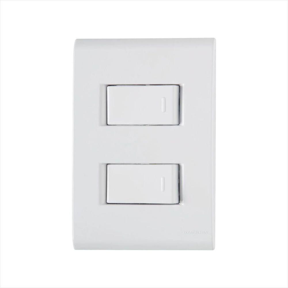 Conjunto 2 Interruptores Simples 10A/250V - 1