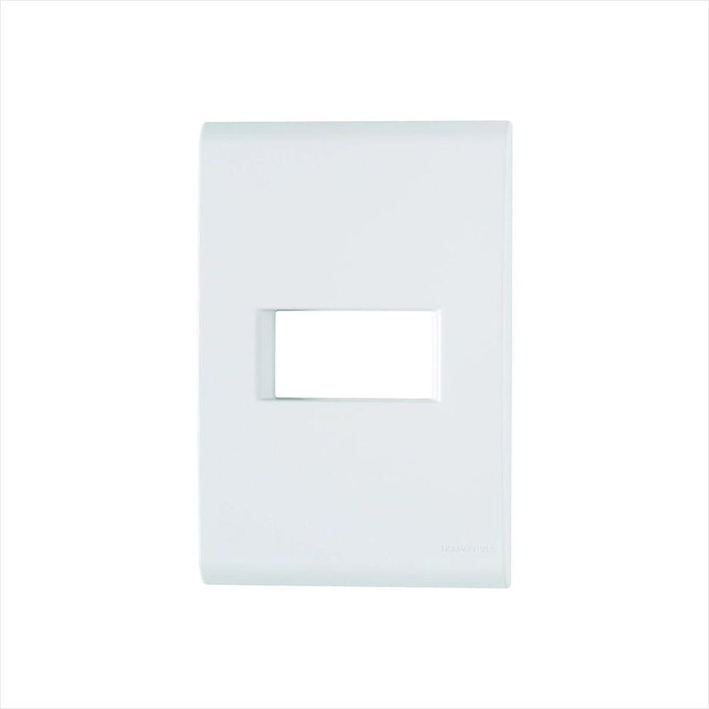 Placa 4X2 1P Horizontal Liz Branca - 1