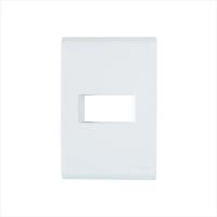 Placa 4X2 1P Horizontal Liz Branca - 1