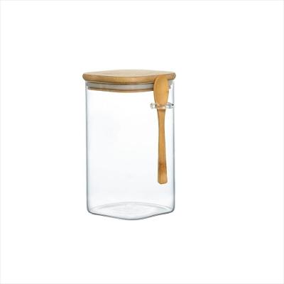 Pote Hermético Quadrado De Vidro Liege 1,3L