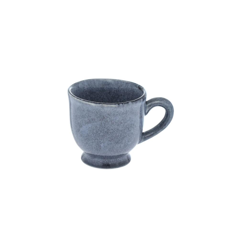Xicara Café Glaze Cinza 100Ml 6 Peças - 1