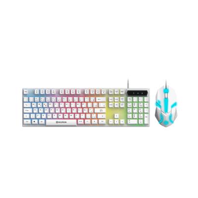 Kit teclado e mouse Gamer Branco
