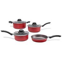 Conjunto Panelas 4 Peças Ruby Vermelho Brinox - 1