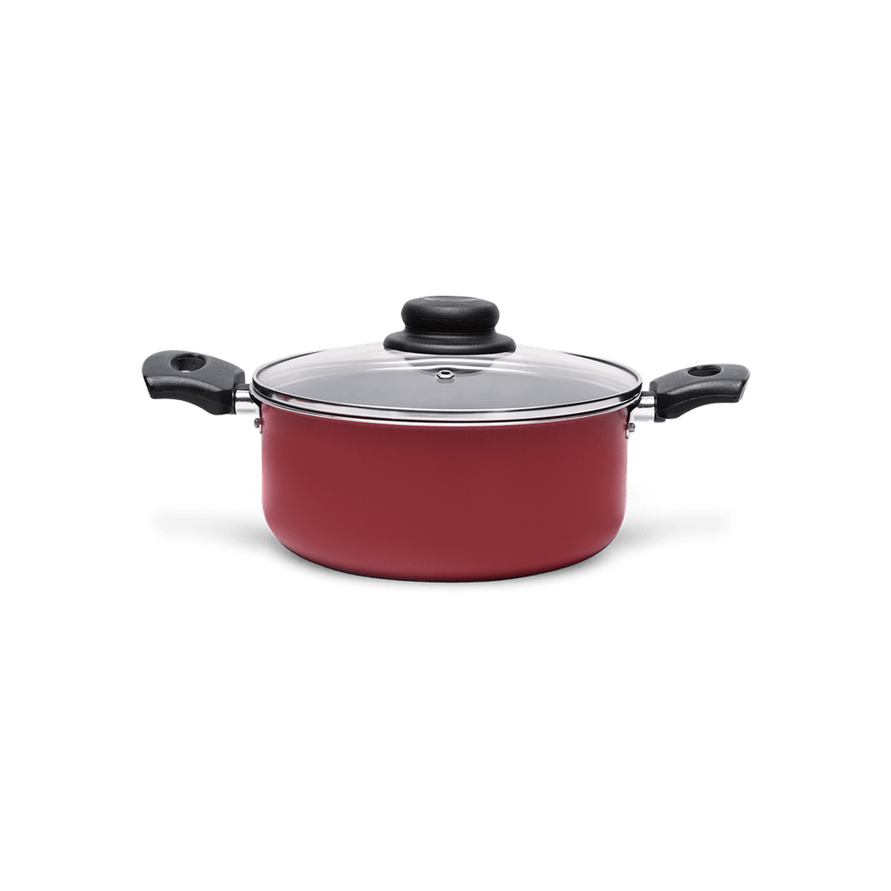 Caçarola com Tampa 18x8cm 1,9L Ruby Vermelho Brinox - 1