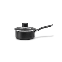 Panela com Tampa 16x7cm 1,2L Ebony Preto Brinox - 1