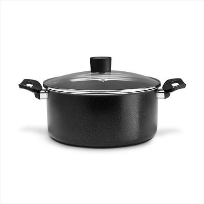 Caçarola Brinox Ebony Antiaderente 4,3L c/ Tampa Preto