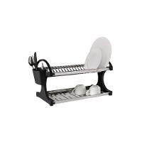 Escorredor 20 Pratos com Lateral Polipropileno Preto Brinox - 1