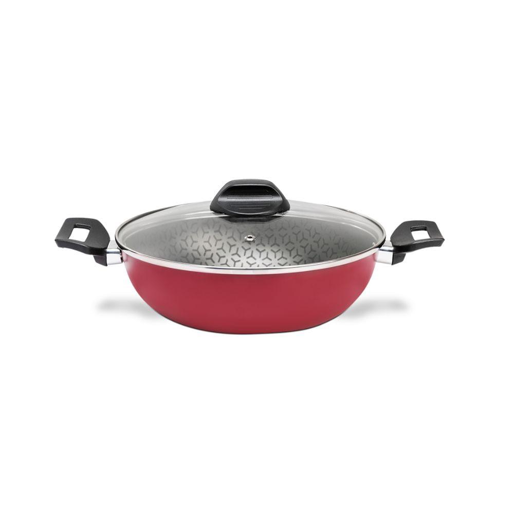 Wok com Tampa e Alças Anis-Bgn 24 cm 2,3 L - 1