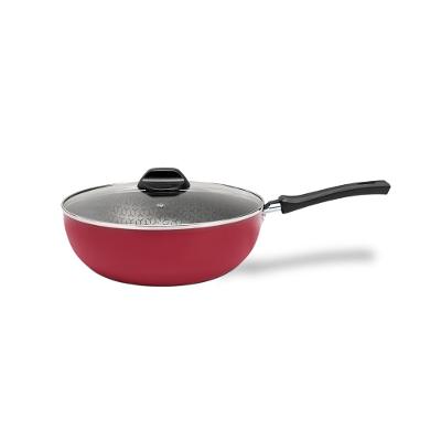 Wok com Tampa de Vidro Anis-Bgn 28 cm 4,1 L