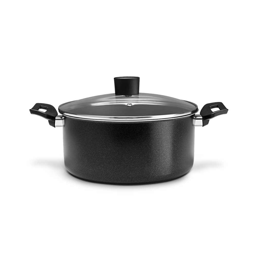 Cacarola com Tampa 22x10cm 3,4L Ebony Preto Brinox - 1