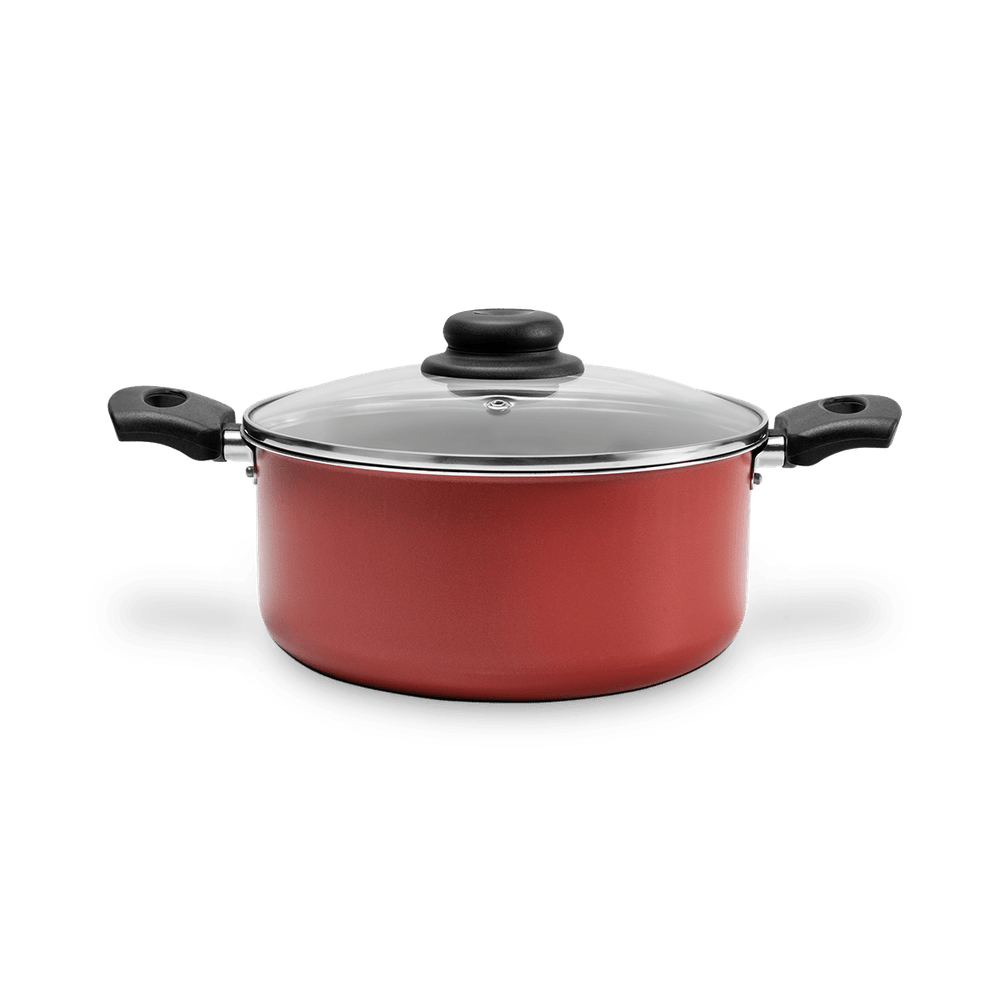 Cacarola com Tampa 22cm 3,45L Ruby Vermelho Brinox - 1