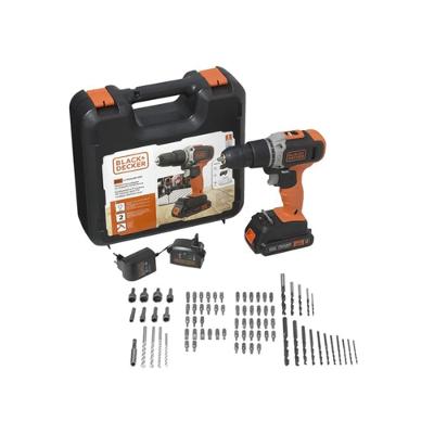 Kit Parafusadeira/ Furad. Imp (3/8) (10Mm) 20V Max* Li-Ion Com 80 Acessórios, 1 Bat 1.5Ah, Carreg. Bivolt, Maleta