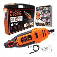 Micro Retífica 180W Com Controle De Torque Com 113 Acessórios + Maleta 220V Black Decker - 1