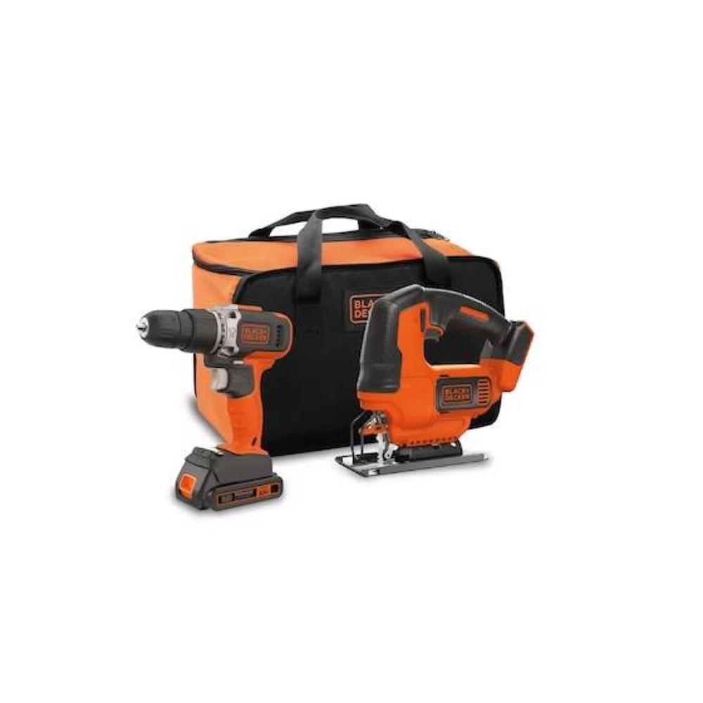 Combo Parafusadeira/Furadeira Imp 3/8 (10Mm) E Serra Tico Tico 20V Max* Li-Ion Com 1 Bat 1.5Ah, Carreg. Biv, Bolsa - 1