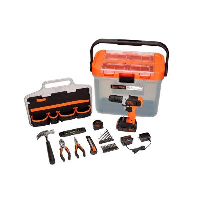 Kit Parafusadeira/ Furad. Imp 3/8 (10Mm) 20V Max* Li-Ion Com 29 Acessórios, 1 Bat 1.5Ah, Carreg. Bivolt, Caixa