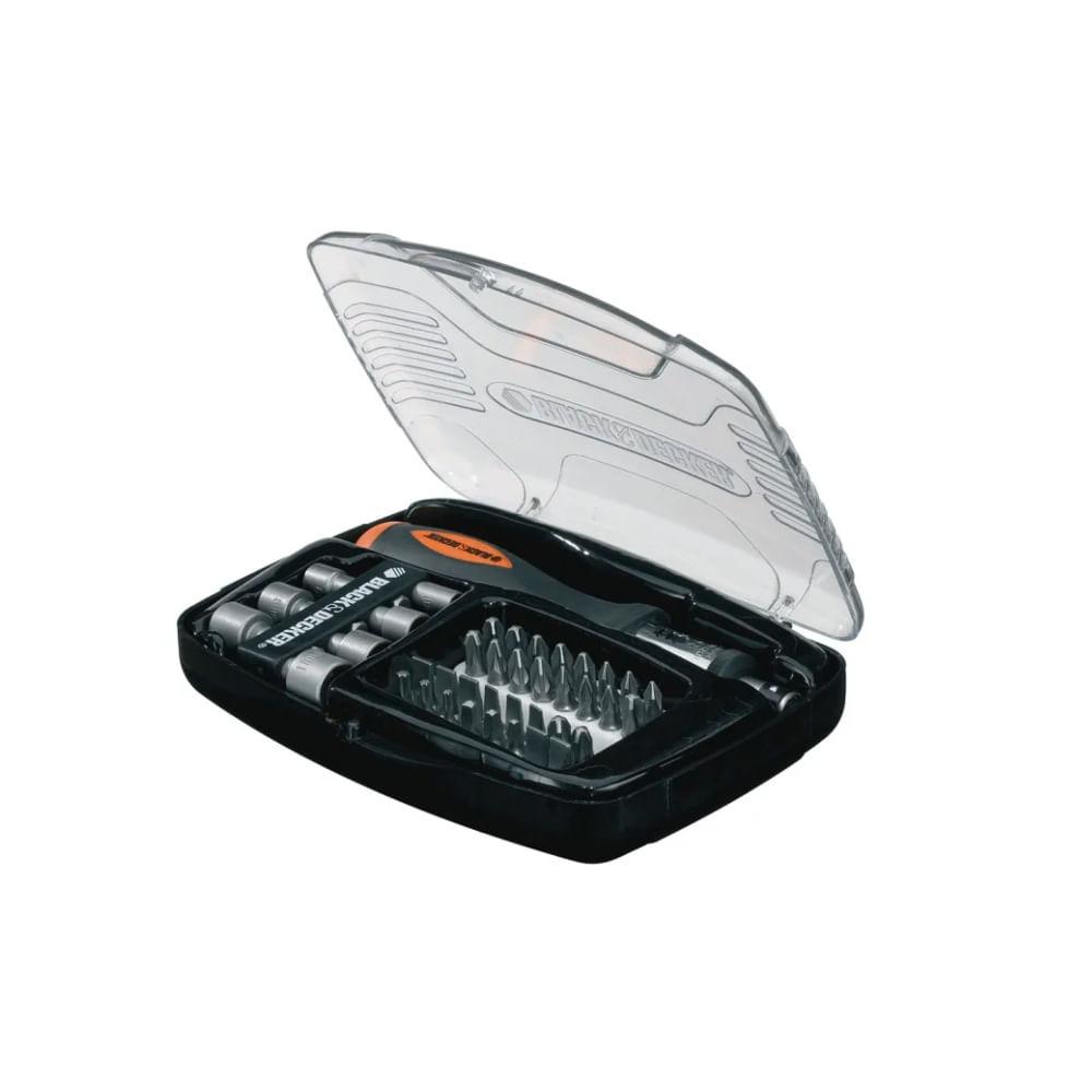 Conjunto Para Parafusar 40 Peças Com Chave Catraca - 1