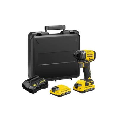 Parafusadeira De Impacto 1/4 (6,35Mm) 20V Max* Li-Ion Brushless, 2 Baterias 2Ah (Sb202) Carreg Bivolt, (Sc125) E Maleta