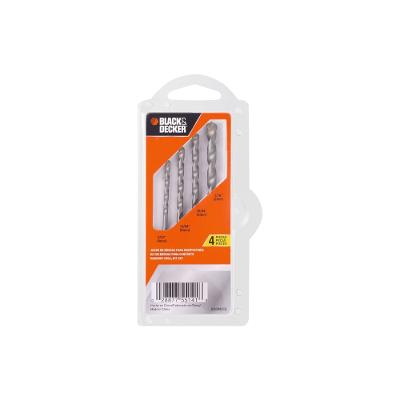 Jogo 4 Brocas De Wídea (4Mm, 5Mm, 6Mm, 8Mm) Clip Strip