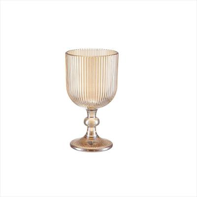 Taça Água Vinho Graffiato Âmbar 370ml 6 Peças Hauskraft