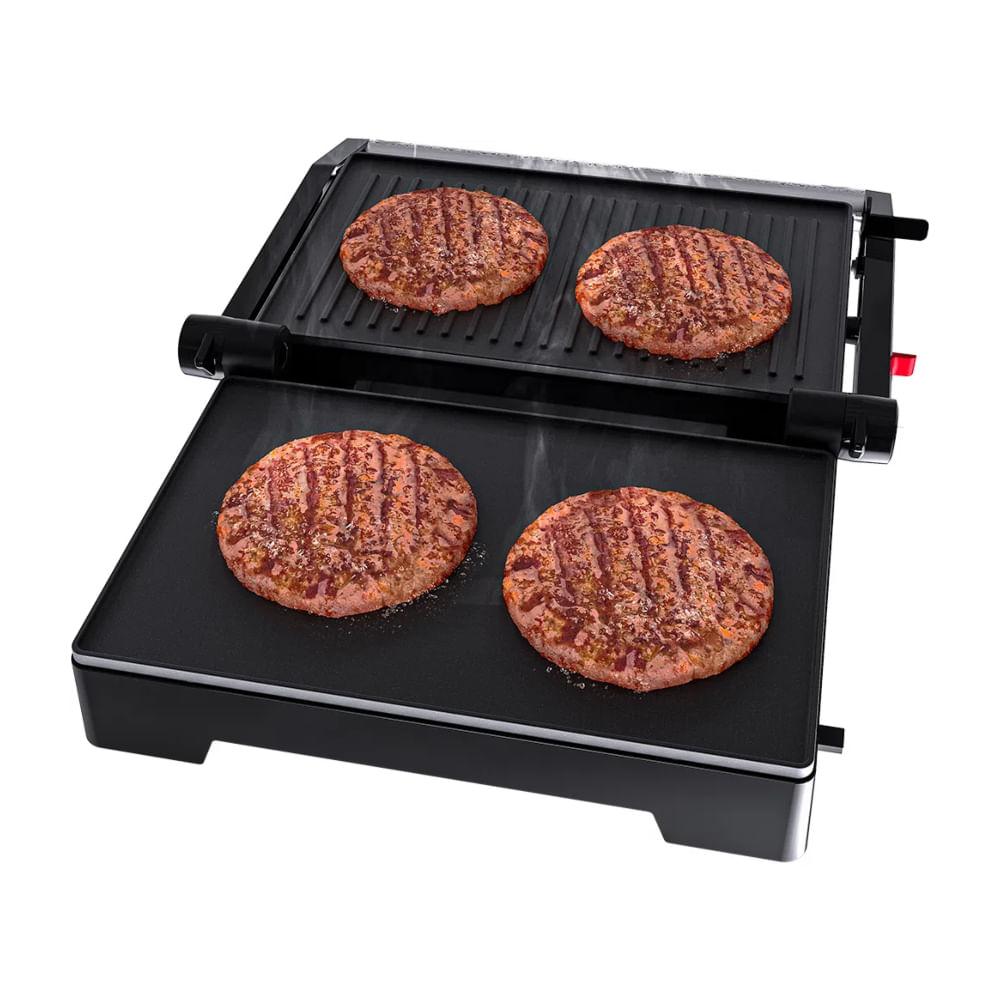 Mini Grill Elétrico 2 em 1 Inox 127V Oster - 5