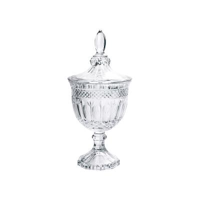 Potiche com Pé Vidro Patrícia 11,5 cm