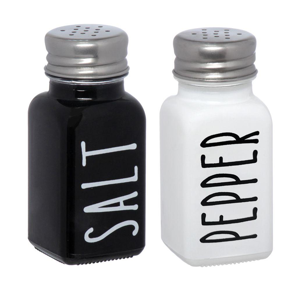 Saleiro e Pimenteiro Manhattan Hauskraft Preto 80 ml 2Peças - 1