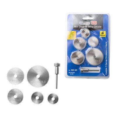 Mini Disco Serra Circular 6 Peças