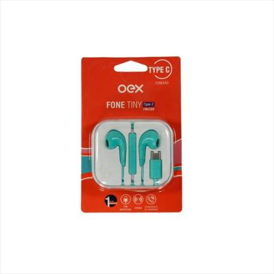Fone de Ouvido Intra Auricular OEX Tiny FN209 Type C com Microfone