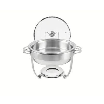 Rechaud Tramontina Redondo em Aço Inox Banho-Maria com Suporte para Tampa 4,3 L