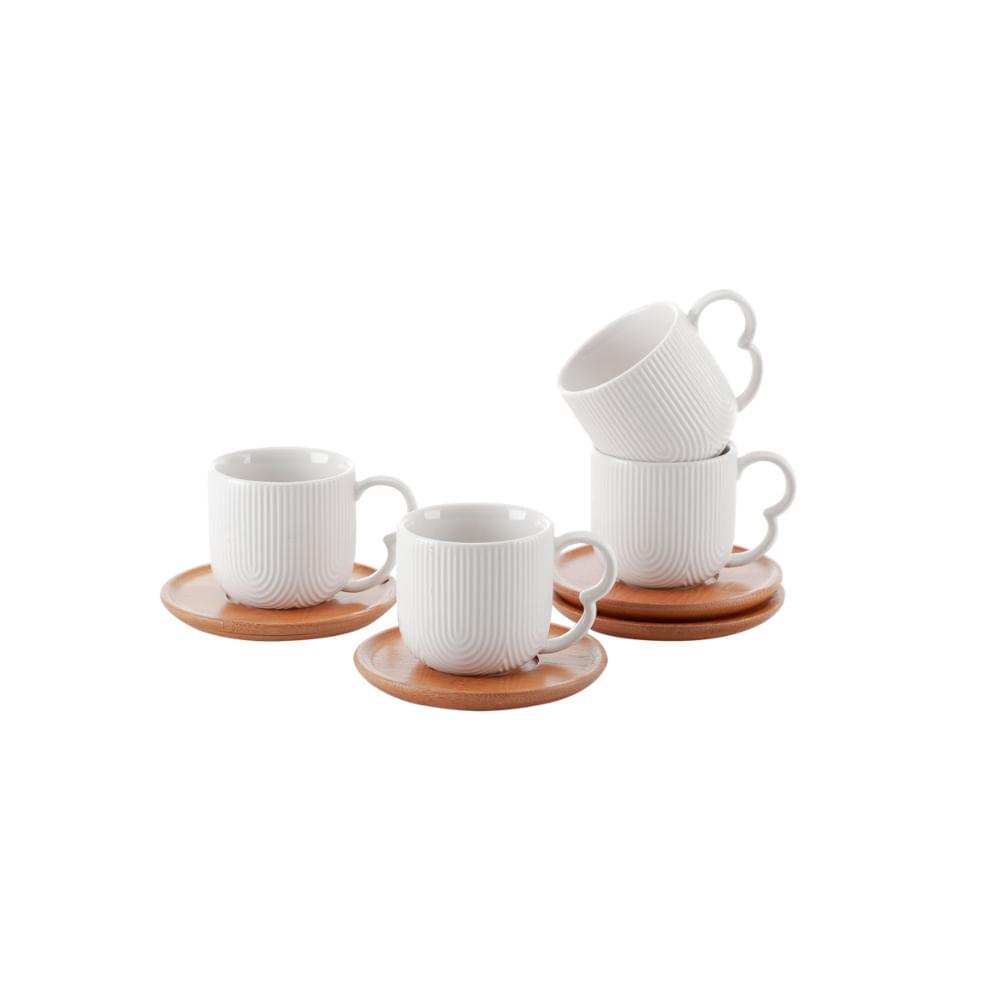 Xicara Café Oasis 90Ml 4 Peças - 1