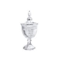 Potiche com Pé Vidro Vanessa 11,5 cm - 1