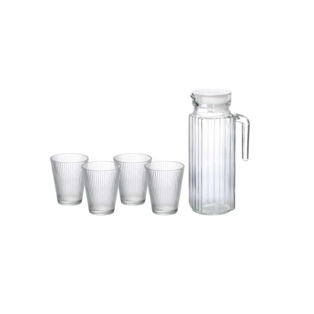 Jarra Com 4 Copos De Vidro Esme - 1