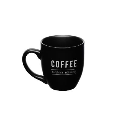 Caneca de Porcelana Manhattan Preta 300 ml