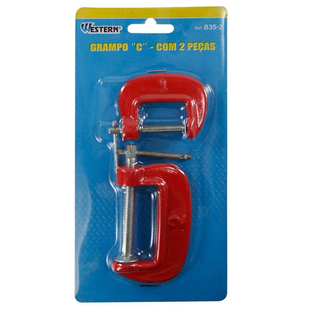 Grampo De Aperto Sargento Tipo C 2 Peças 835-2 Western - 2