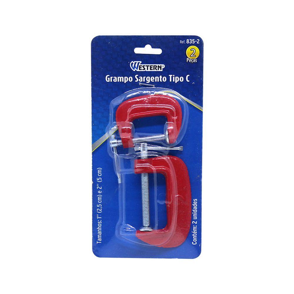 Grampo De Aperto Sargento Tipo C 2 Peças 835-2 Western - 3