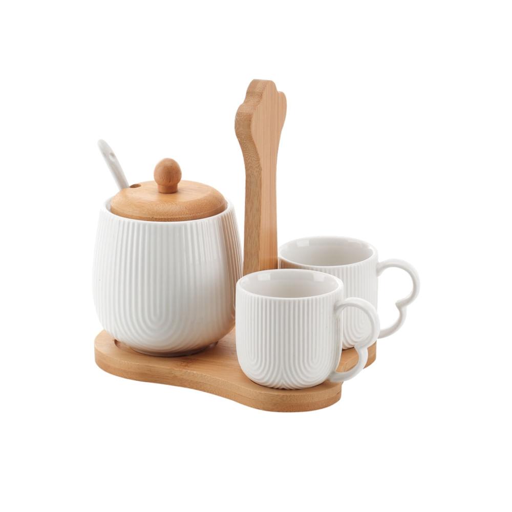 Jogo De Xícaras Para Café Com Açucareiro e Suporte Oasis 4 Peças - 1