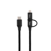 Cabo Usb 2 Em 1 Ce302 Preto  Oex Enjoy - 1