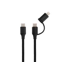 Cabo Usb 2 Em 1 Ce302 Preto  Oex Enjoy - 2