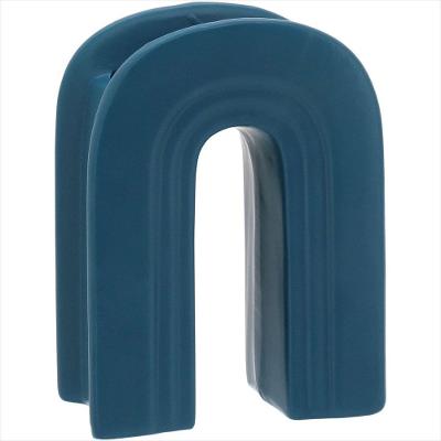 Vaso 18X13X7 cm Cerâmica Azul Opala - GS