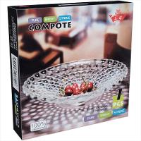 Centro Mesa 8x36x36 cm Cristal Eco Transparente Montreal - GS - 2